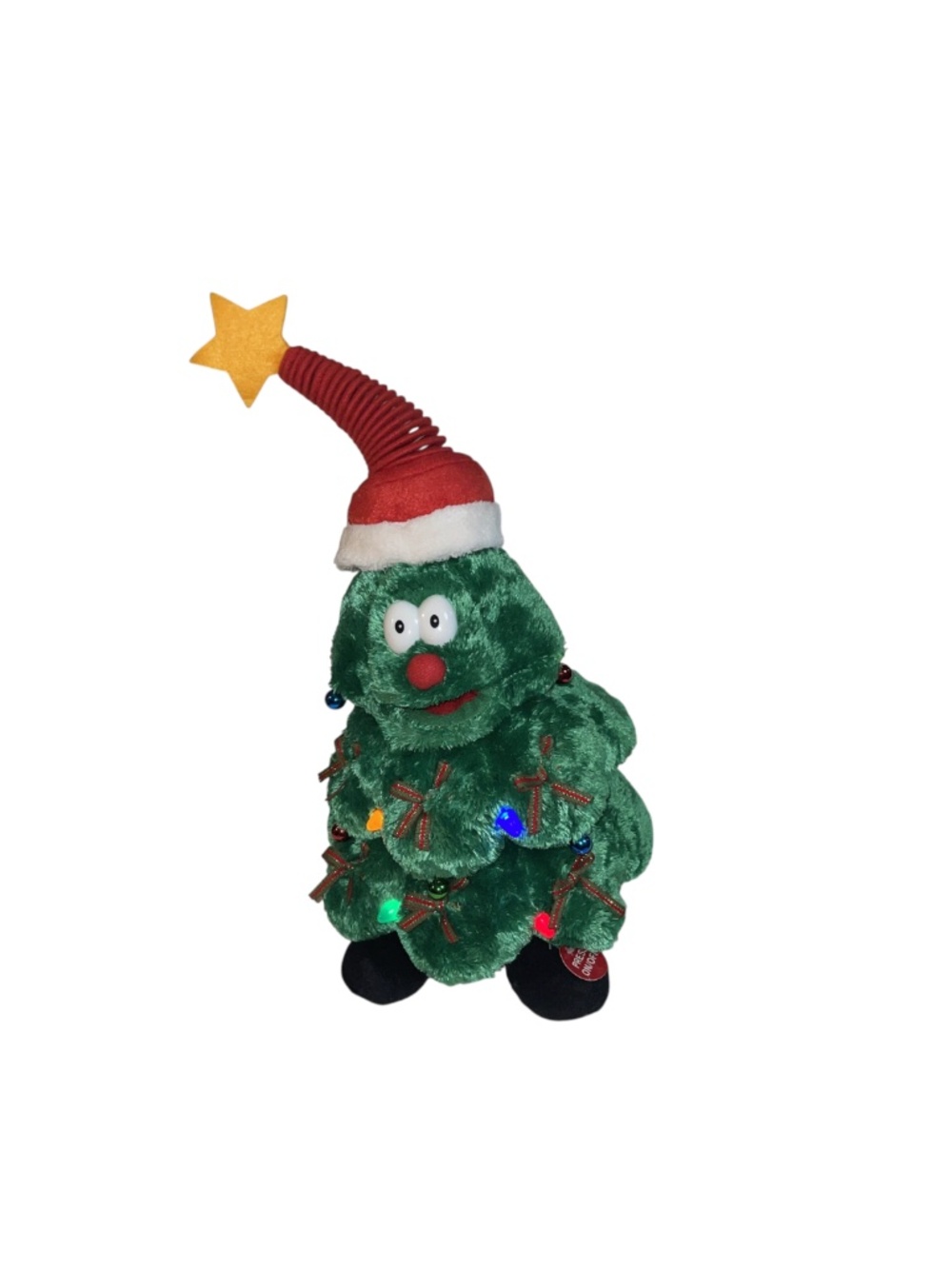 Sound N Light Animated Singing Dancing Plush Rockin’ Around Christmas Tree Video